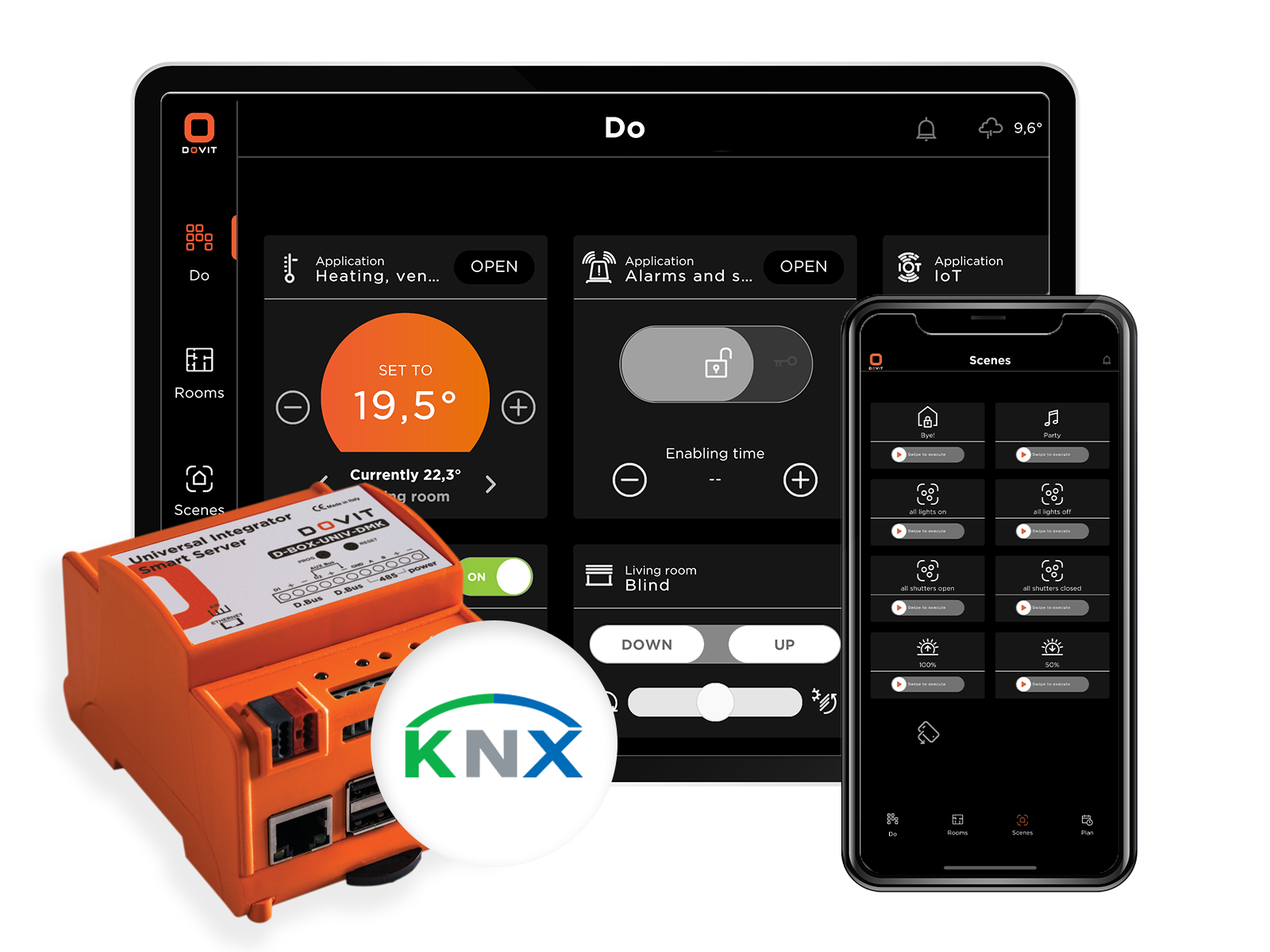 intégration serveur Dovit avec KNX